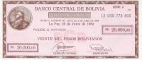 Gallery image for Bolivia p184: 20000 Pesos Bolivianos